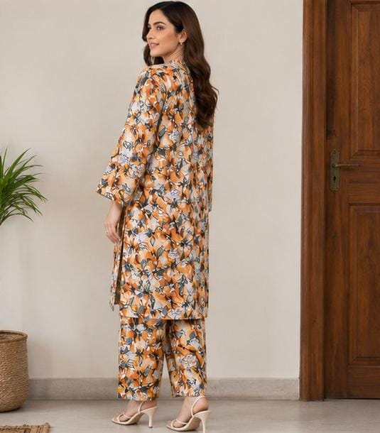 2 Piece Printed Lawn Suit – Premium Soft Fabric