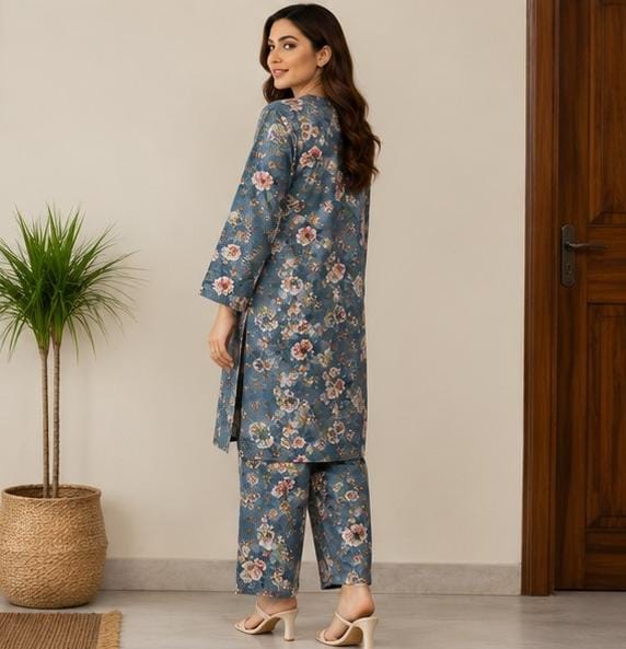 2 Piece Printed Lawn Suit – Premium Soft Fabric
