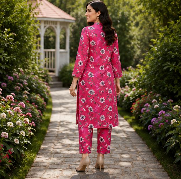 2 Piece Printed Lawn Suit – Premium Soft Fabric