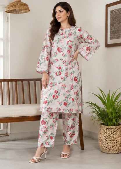 2 Piece Printed Lawn Suit – Premium Soft Fabric