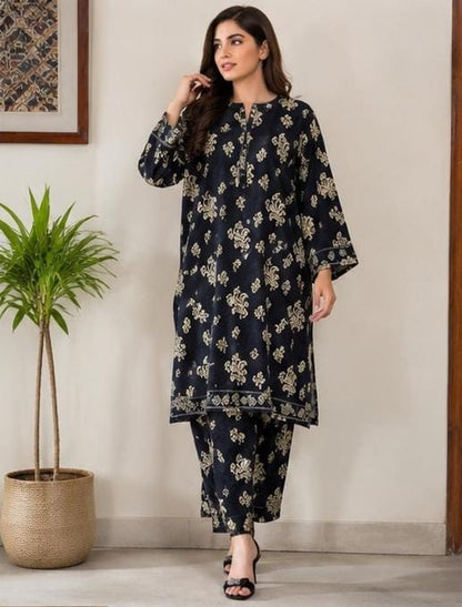 2 Piece Printed Lawn Suit – Premium Soft Fabric