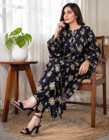 2 Piece Printed Lawn Suit – Premium Soft Fabric