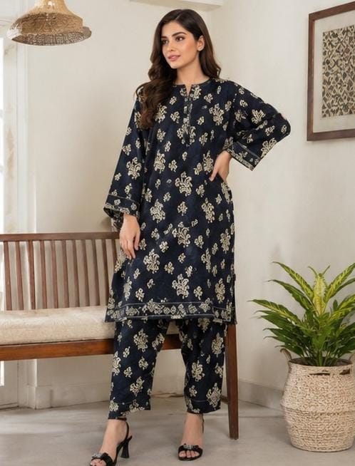 2 Piece Printed Lawn Suit – Premium Soft Fabric