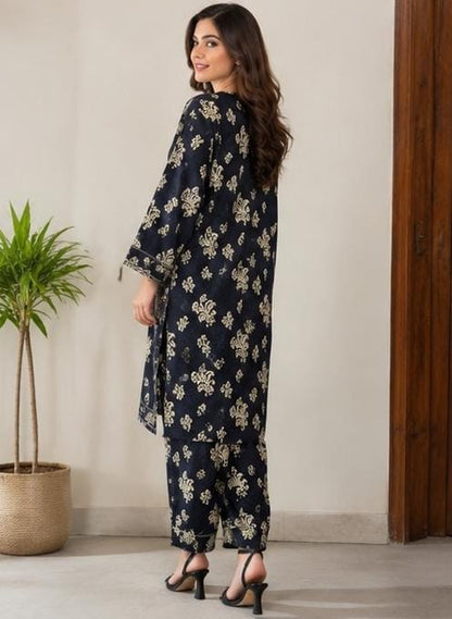 2 Piece Printed Lawn Suit – Premium Soft Fabric