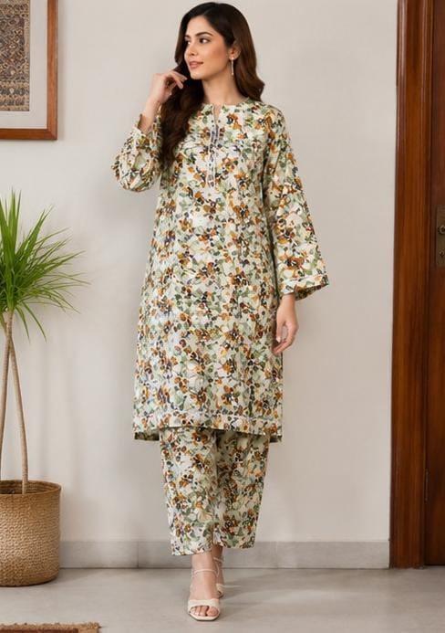 2 Piece Printed Lawn Suit – Premium Soft Fabric