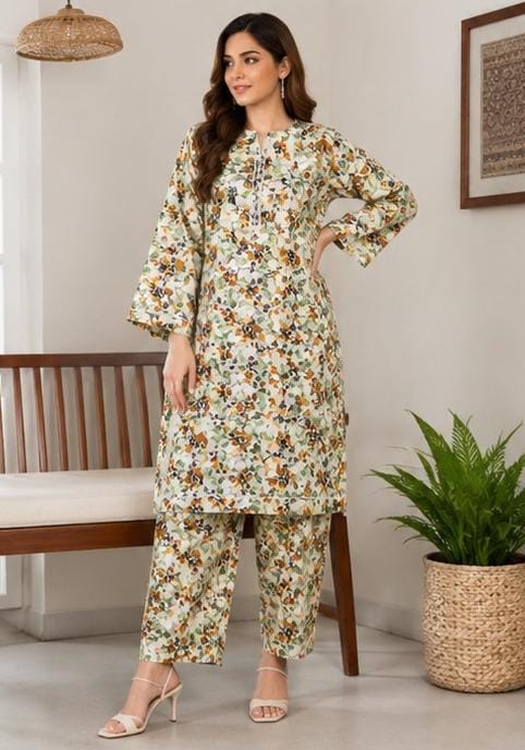 2 Piece Printed Lawn Suit – Premium Soft Fabric