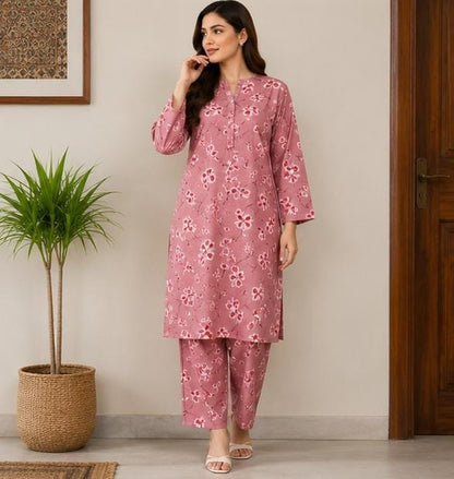 2 Piece Printed Lawn Suit – Premium Soft Fabric