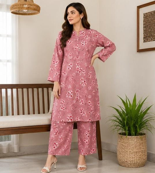 2 Piece Printed Lawn Suit – Premium Soft Fabric