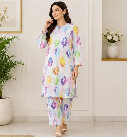 2 Piece Printed Lawn Suit – Premium Soft Fabric