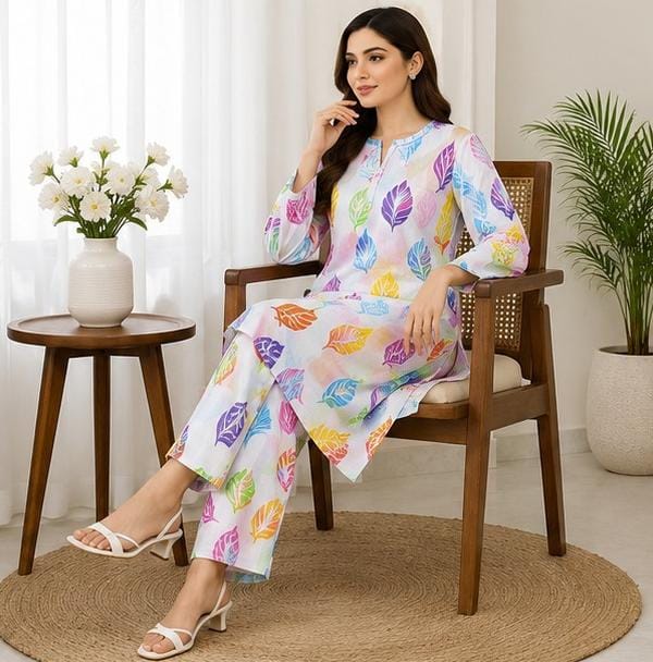 2 Piece Printed Lawn Suit – Premium Soft Fabric