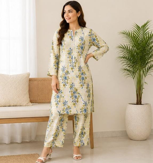 2 Piece Printed Lawn Suit – Premium Soft Fabric
