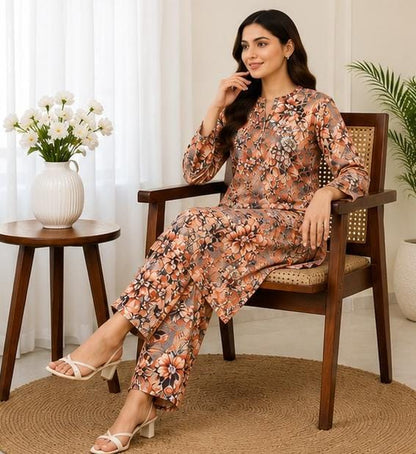2 Piece Printed Lawn Suit – Premium Soft Fabric