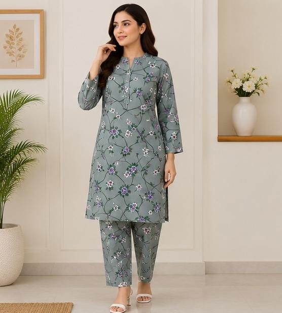 2 Piece Printed Lawn Suit – Premium Soft Fabric