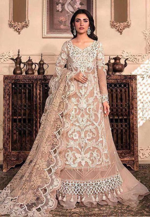 3 Piece Unstitched Embroidery Organza Suit