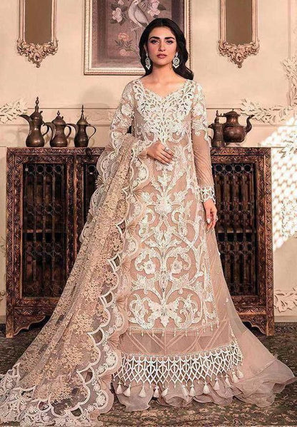 3 Piece Unstitched Embroidery Organza Suit