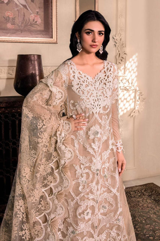 3 Piece Unstitched Embroidery Organza Suit