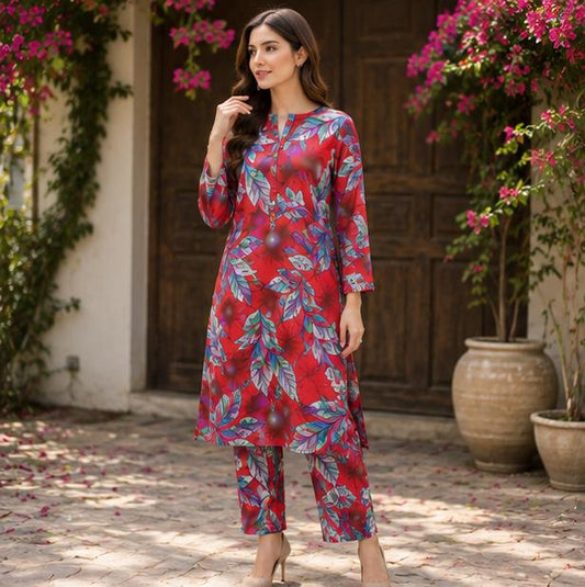 2 Piece Printed Lawn Suit – Premium Soft Fabric