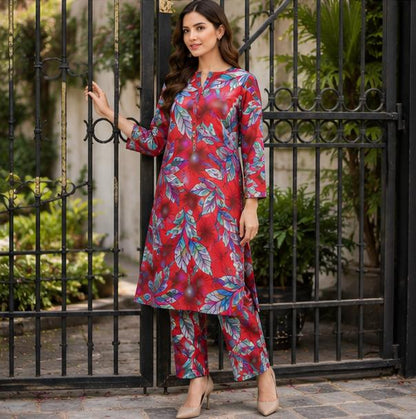 2 Piece Printed Lawn Suit – Premium Soft Fabric