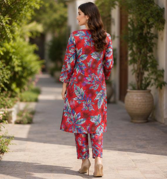 2 Piece Printed Lawn Suit – Premium Soft Fabric