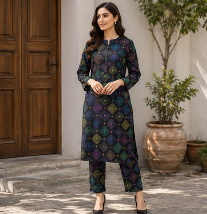 2 Piece Printed Lawn Suit – Premium Soft Fabric