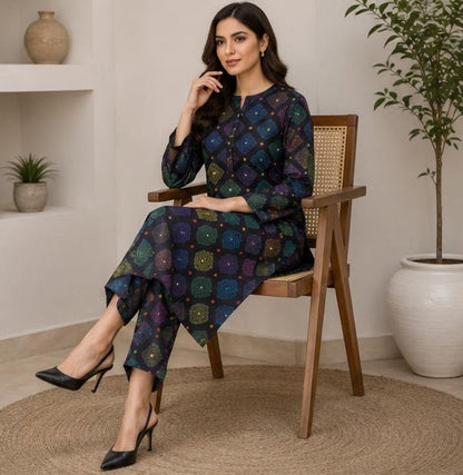 2 Piece Printed Lawn Suit – Premium Soft Fabric