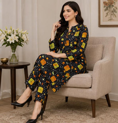 2 Piece Printed Lawn Suit – Premium Soft Fabric