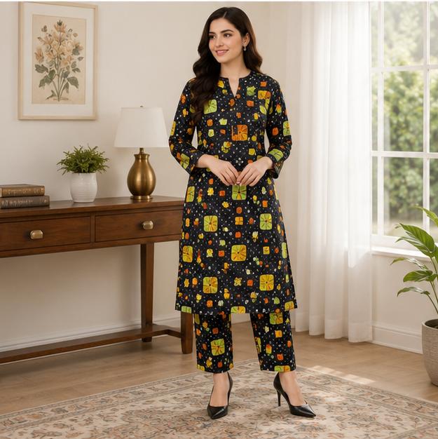 2 Piece Printed Lawn Suit – Premium Soft Fabric