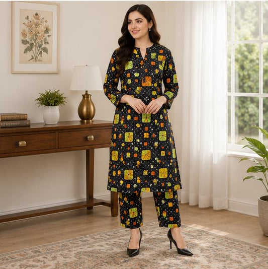 2 Piece Printed Lawn Suit – Premium Soft Fabric