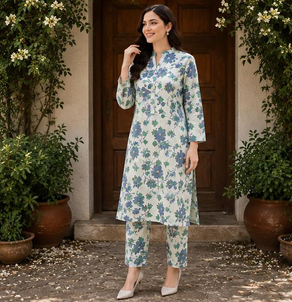 2 Piece Printed Lawn Suit – Premium Soft Fabric
