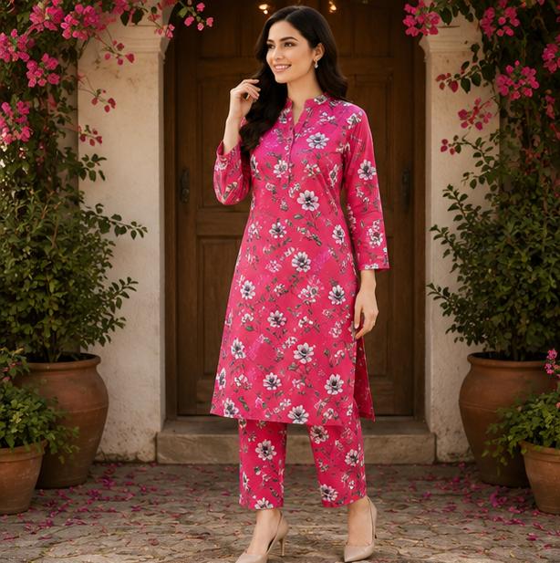 2 Piece Printed Lawn Suit – Premium Soft Fabric