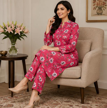 2 Piece Printed Lawn Suit – Premium Soft Fabric
