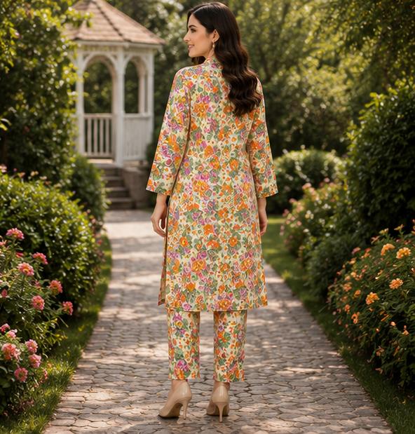 2 Piece Printed Lawn Suit – Premium Soft Fabric