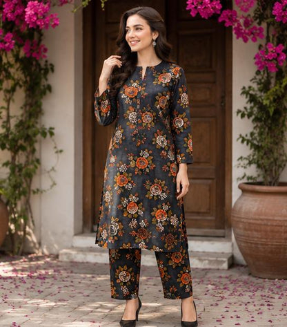 2 Piece Printed Lawn Suit – Premium Soft Fabric