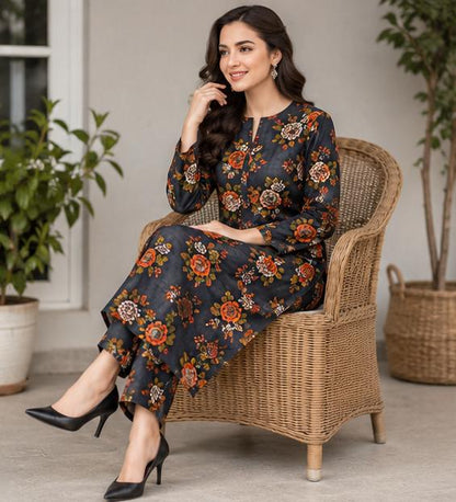 2 Piece Printed Lawn Suit – Premium Soft Fabric