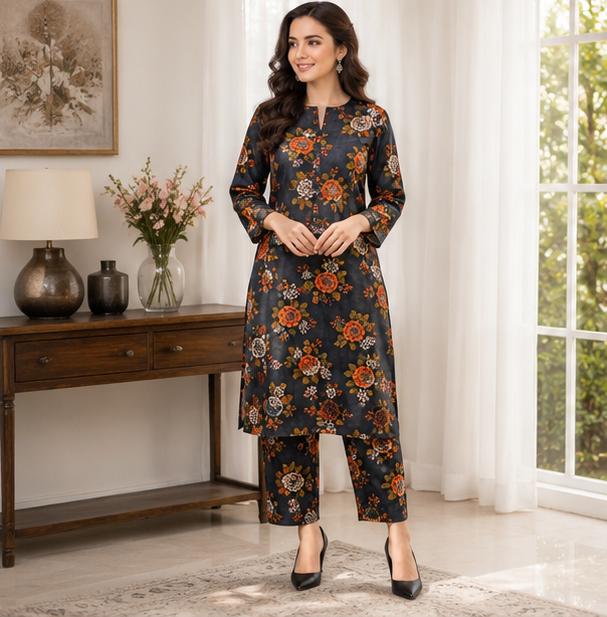 2 Piece Printed Lawn Suit – Premium Soft Fabric