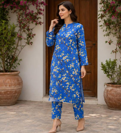 2 Piece Printed Lawn Suit – Premium Soft Fabric