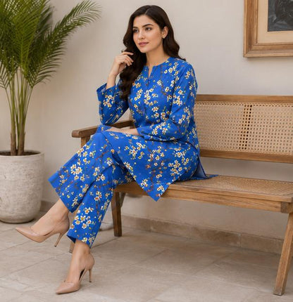 2 Piece Printed Lawn Suit – Premium Soft Fabric