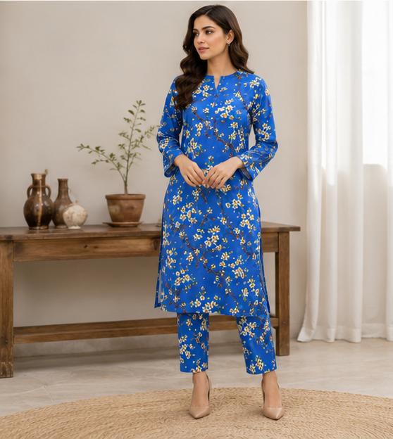 2 Piece Printed Lawn Suit – Premium Soft Fabric