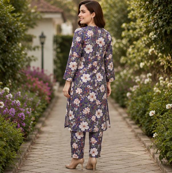 2 Piece Printed Lawn Suit – Premium Soft Fabric