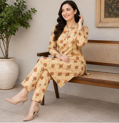 2 Piece Printed Lawn Suit – Premium Soft Fabric