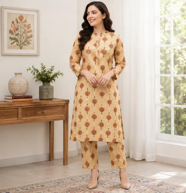 2 Piece Printed Lawn Suit – Premium Soft Fabric