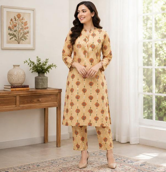2 Piece Printed Lawn Suit – Premium Soft Fabric