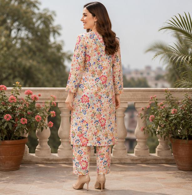 2 Piece Printed Lawn Suit – Premium Soft Fabric