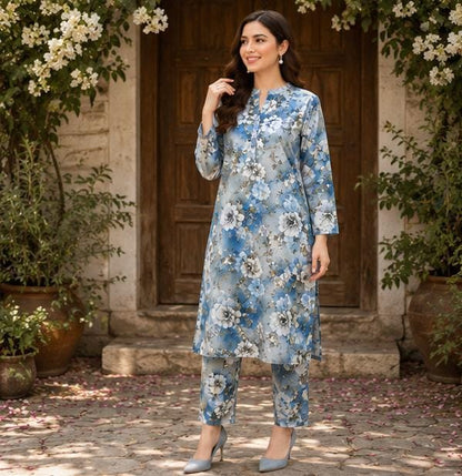 2 Piece Printed Lawn Suit – Premium Soft Fabric