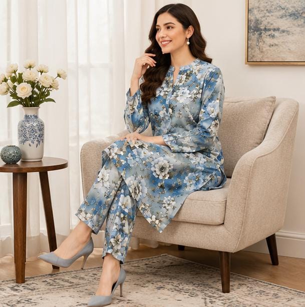 2 Piece Printed Lawn Suit – Premium Soft Fabric
