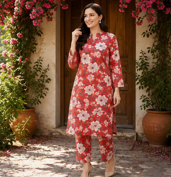 2 Piece Printed Lawn Suit – Premium Soft Fabric