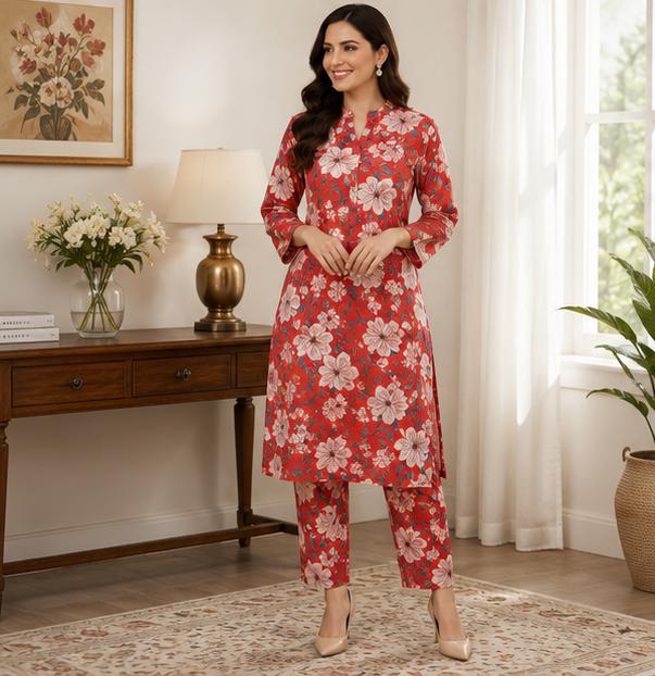 2 Piece Printed Lawn Suit – Premium Soft Fabric